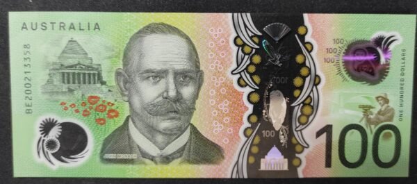 australie billet de 100 dollars 2020 pick 66 polymère neuf unc