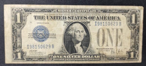 rare usa billet de 1 dollar série b 1928
