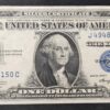 rare usa etats unis d'amérique billet de 1 dollar 1935 a sceau bleu spl