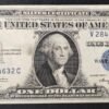 rare usa etats unis d'amérique billet de 1 dollar série 1935 a sceau bleu sup