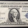 rare usa etats unis d'amérique billet de 1 dollar série 1935 f sceau bleu pr neuf