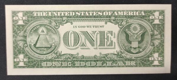 rare usa star note billet de 1 dollar série 1957 b sceau bleu neuf ( unc )