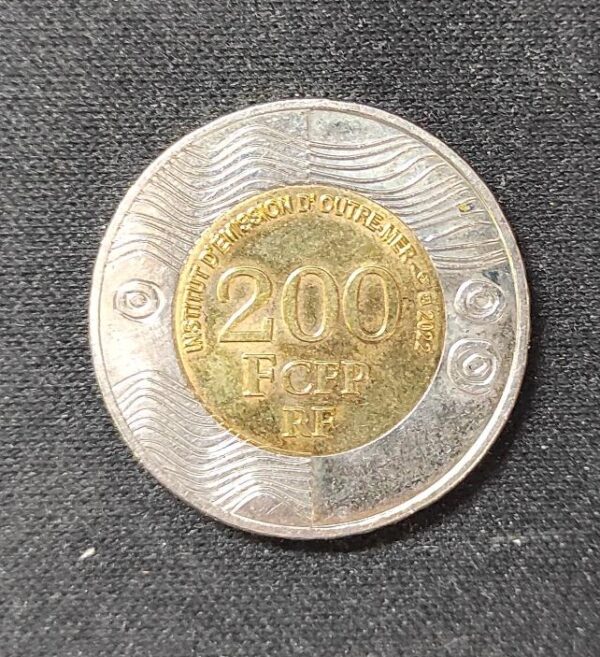 polynésie française nouvelle calédonie wallis futuna pièce de 200 francs 2022