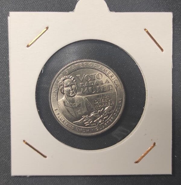 usa pièce de 25 cents quarter dollars nina otero warren 2022 lettre p neuve