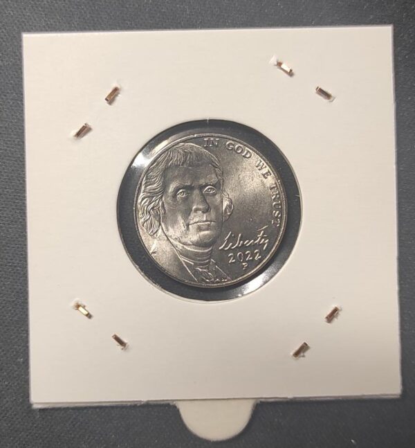 usa pièce de 5 cents thomas jefferson 2022 lettre p