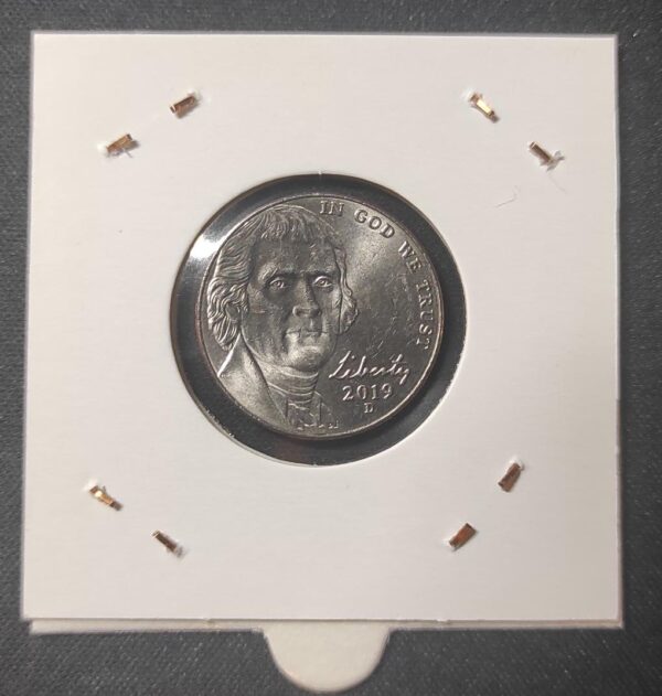 usa pièce de 5 cents thomas jefferson 2019 lettre d