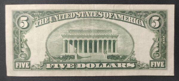 rare usa billet de 5 dollars 1953 a rouge b 99221404a