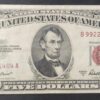 rare usa billet de 5 dollars 1953 a rouge b 99221404a