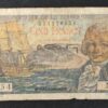 caisse centrale de la france d'outre mer billet de 5 francs bougainville 1947