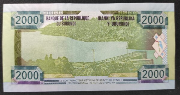 burundi billet de 2000 francs de 2008 pick 47 neuf ( unc )