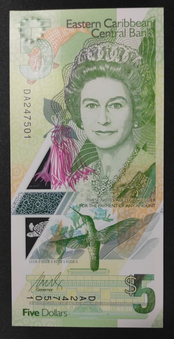 caraïbes orientale magnifique billet de 10 dollars 2021 neuf ( unc ) polymère (copie)