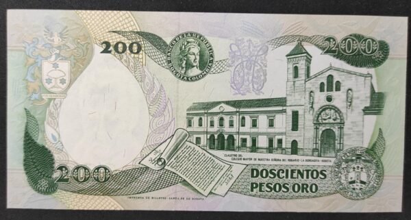 colombie billet de 200 pesos de 1992 pick 429a neuf unc