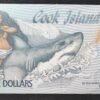 pacifique sud iles cook billets de 3 dollars polymere 2021 p 11 neuf ( unc )
