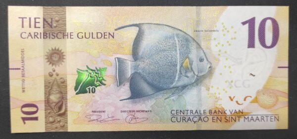 nouveauté : curaçao et saint martin billet de 10 gulden 31/03/2025 neuf ( unc )