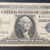 usa etats unis d'amérique billet de 1 dollar série 1957 sceau bleu