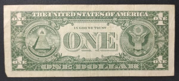 usa etats unis d'amérique billet de 1 dollar série 1957 sceau bleu