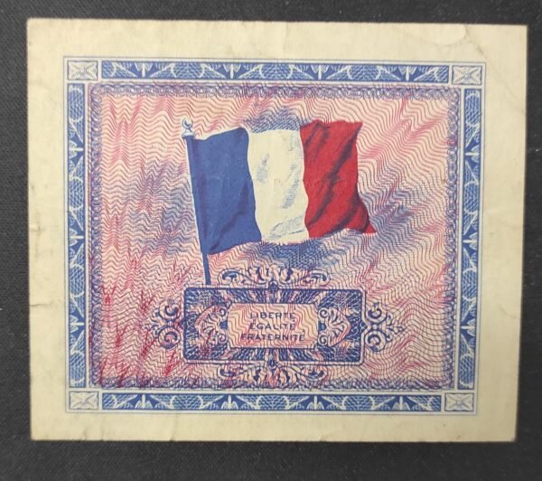 france billet de 2 francs drapeau série 2 de 1944 ref : vf.16/02
