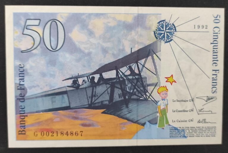France Billet de 50 Francs Saint Exupery 1992 Ref : F.72/01b SUP+ ...