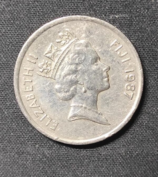rare fidji piece de 20 cents reine elizabeth ii de 1987 seulement 360 000 exemplaires.