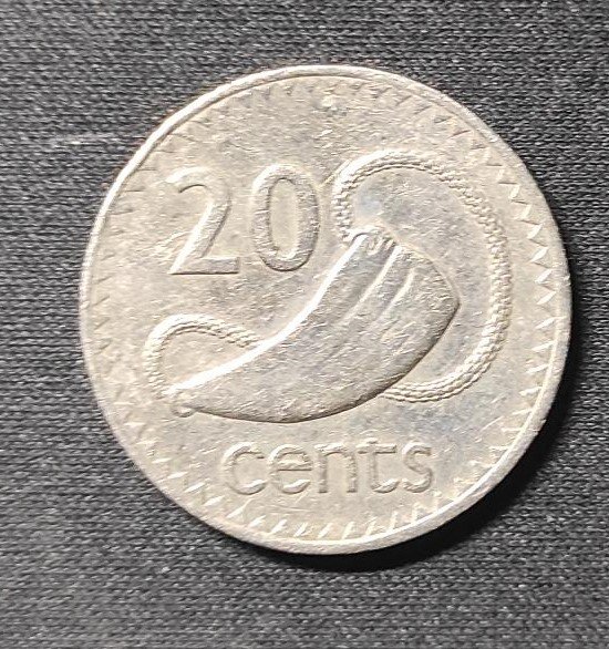 rare fidji piece de 20 cents reine elizabeth ii de 1987 seulement 360 000 exemplaires.