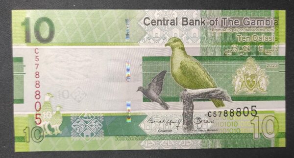 gambie billet de 10 dalasis 2023 neuf ( unc )