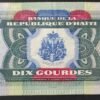 haïti billet de 10 gourdes 2000 commémorative pick 265