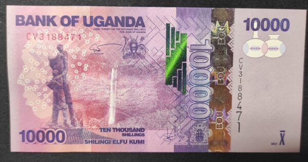 ouganda billet de 10 000 shillings de 2021 neuf unc