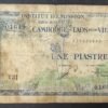 institut d'émission des états du cambodge laos et du viet nam billet 1 piaste