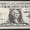 rare usa star note billet de 1 dollar série 1957 b sceau bleu neuf ( unc ) (copie)