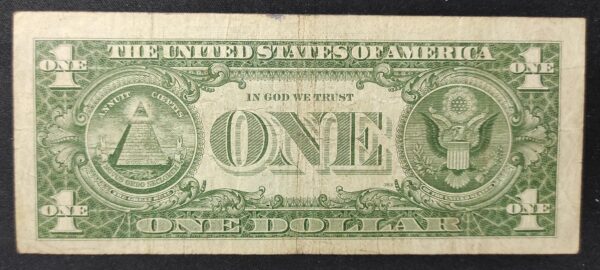 rare usa star note billet de 1 dollar série 1957 sceau bleu !