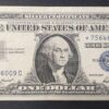 rare usa star note billet de 1 dollar 1957 sceau bleu ! (copie)