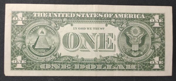rare usa star note billet de 1 dollar 1957 sceau bleu ! (copie)