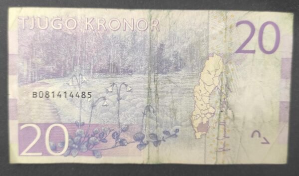 suède billet de 20 kronor de 2015 pick 69 circulé (copie)
