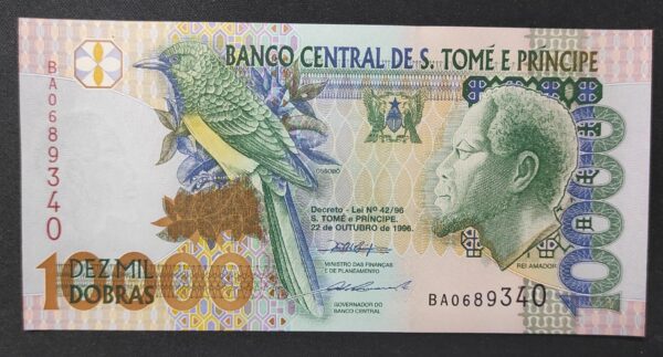 sao tomé et principe billet de 10 000 dobras de 1996 pick 66a neuf unc
