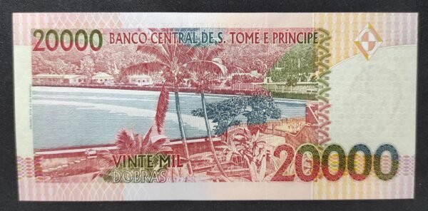 sao tomé et principe magnifique billet de 20 000 dobras de 2013 pick 67e neuf unc