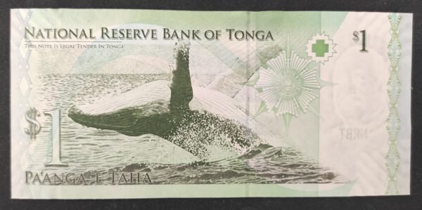 iles des tonga pacifique sud billet de 2 pa'anga de 2023 baleine neuf unc (copie)