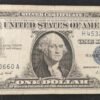 usa etats unis d'amérique billet de 1 dollar série b 1957 sceau bleu ! (copie)
