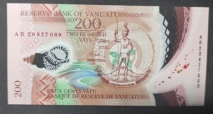 vanuatu ex nouvelles hébrides billet de 200 vatu neuf ( unc ) 2020 p 12
