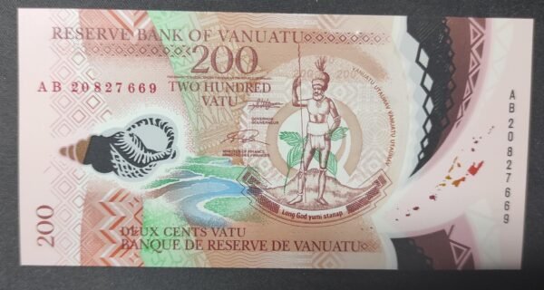vanuatu ex nouvelles hébrides billet de 200 vatu neuf ( unc ) 2020 p 12