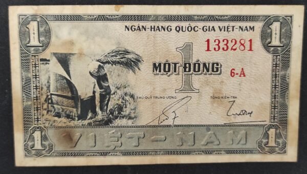 viet nam du sud billet de 1 dong 1955 pick 11 sup (copie)