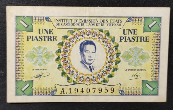 indochine française billet de 1 piastre 1953 pick 104 ttb