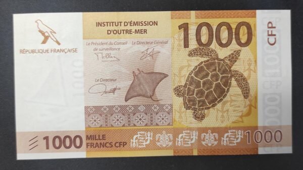 nouveauté nouvelle calédonie polynésie billet de 1000 francs neuf 4eme sign j6