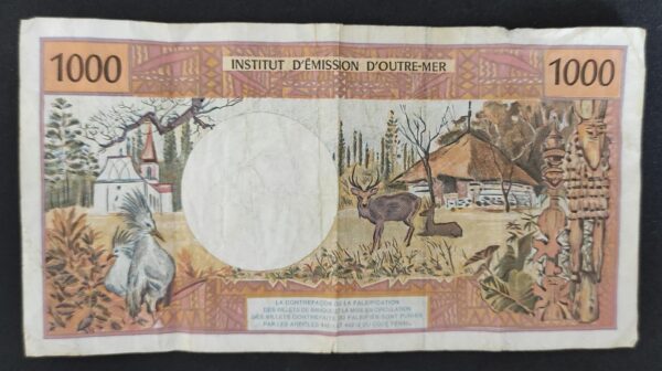 polynésie institution d'émission d'outre mer ( ieom ) 1000 francs alphabet t.043 (copie)