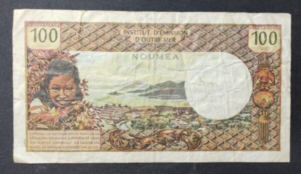 nouvelle calédonie 100 francs mention nouméa alphabet x.2 (copie)