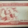 singapour singapor billet de 10 dollars 1973 pick 3 série fleurs (copie)