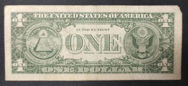 usa etats unis d'amérique billet de 1 dollar série 1957 b sceau bleu (copie)