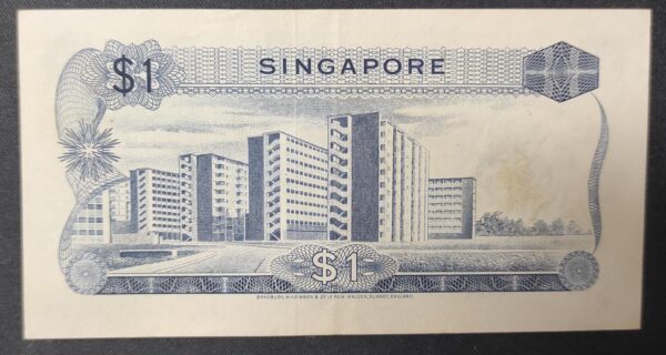 singapour singapor billet de 1 dollar 1967 pick 1 série fleurs (copie)