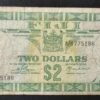 iles fidji pacifique sud, billet de 2 dollars 1974 reine elisabeth ii pick 72