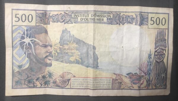 billet 500 francs ieom nouvelle calédonie polynésie v.007 ( 2000 ) 5eme sign