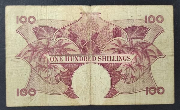 tres rare afrique de l'est billet de 100 shillings pick 40